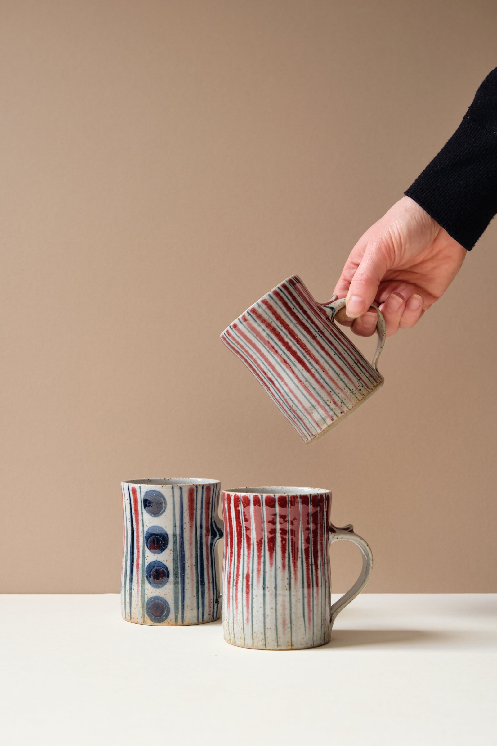 Stripe Painted Mug