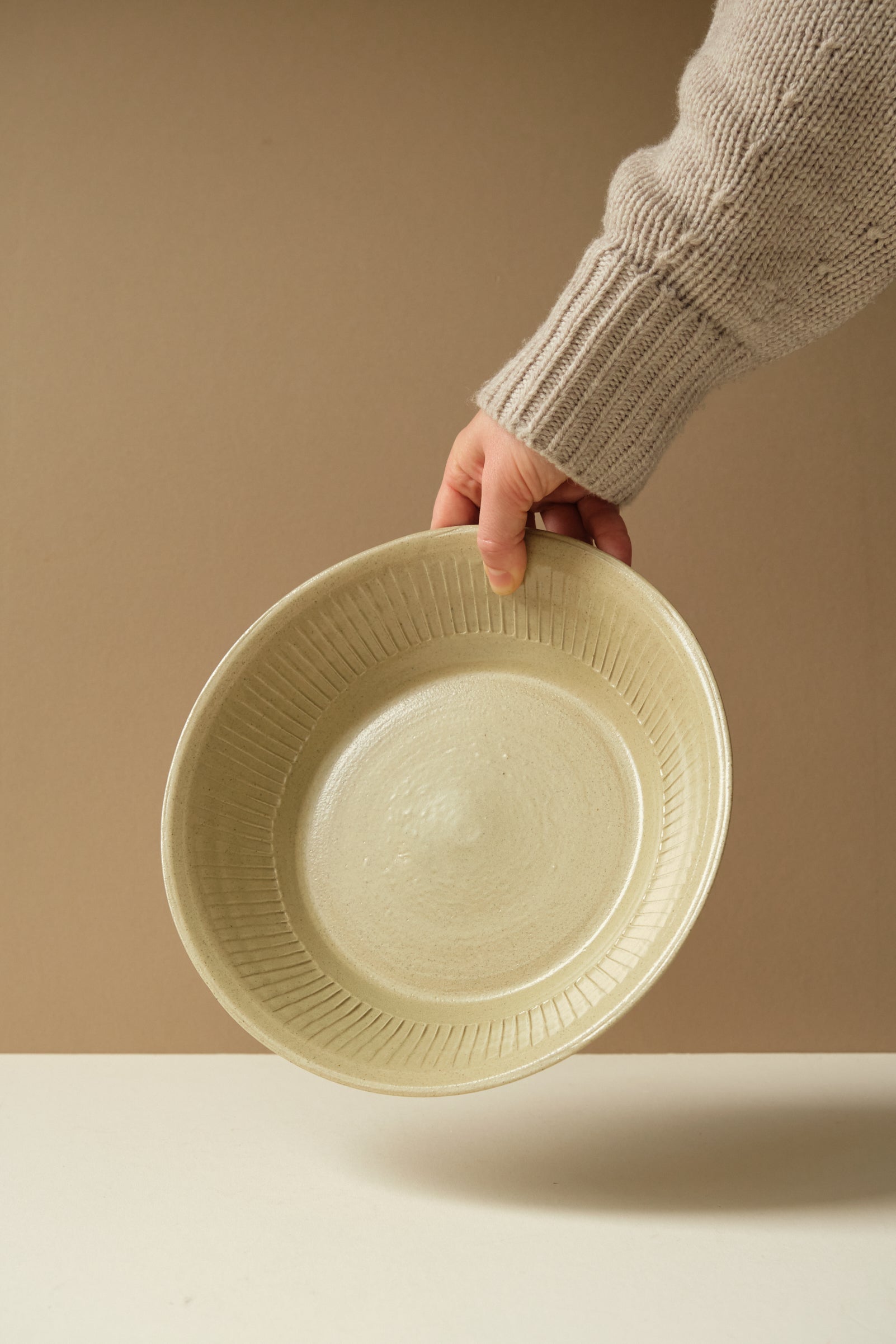 Ridged Serving Dish