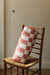 Terracotta Check Bolster Cushion