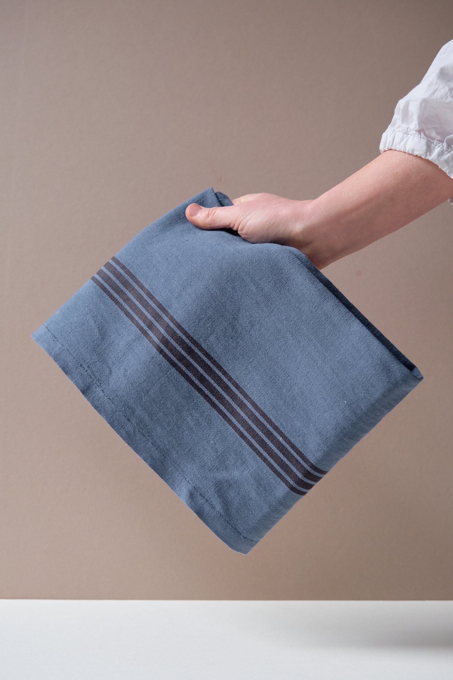 Thick Linen Stripe Tea Towel