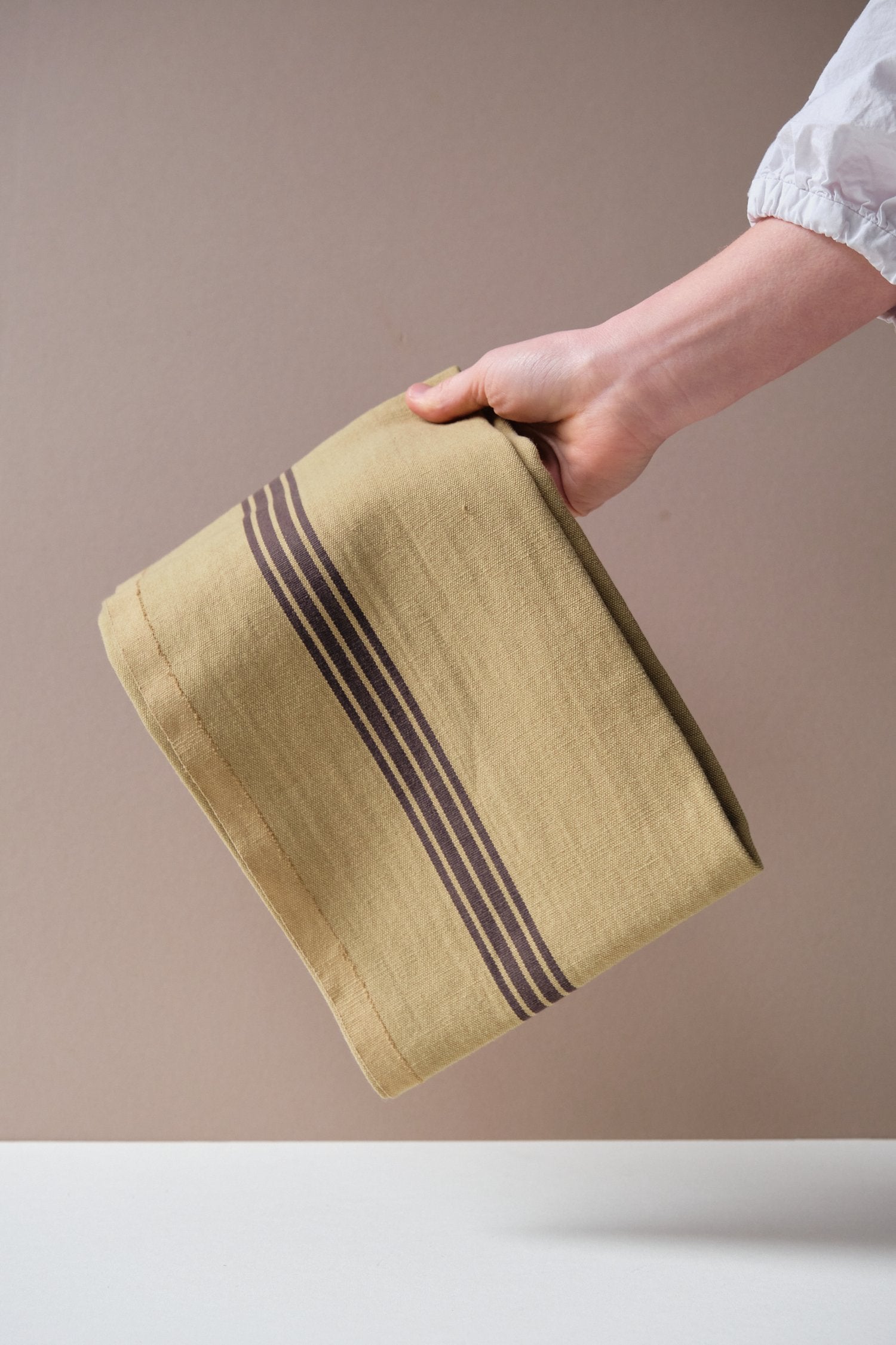 Thick Linen Stripe Tea Towel