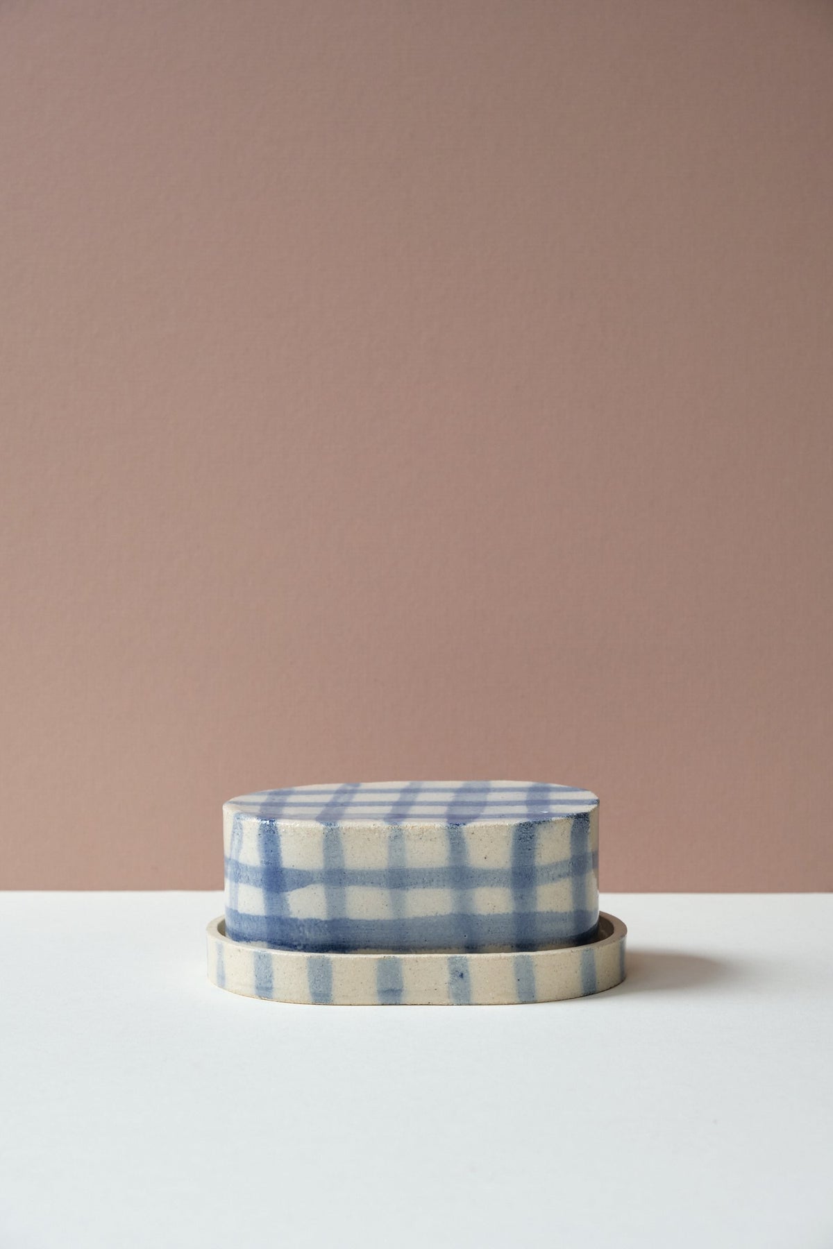 Brushstroke Grid Butter Dish