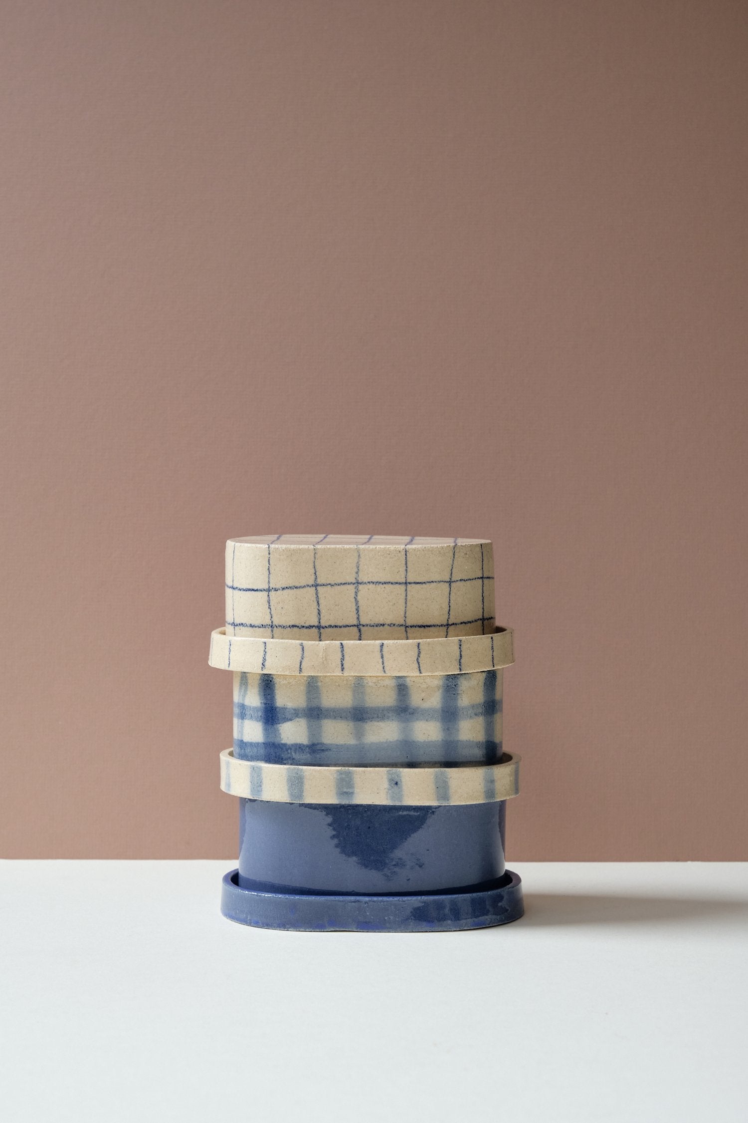 Brushstroke Grid Butter Dish