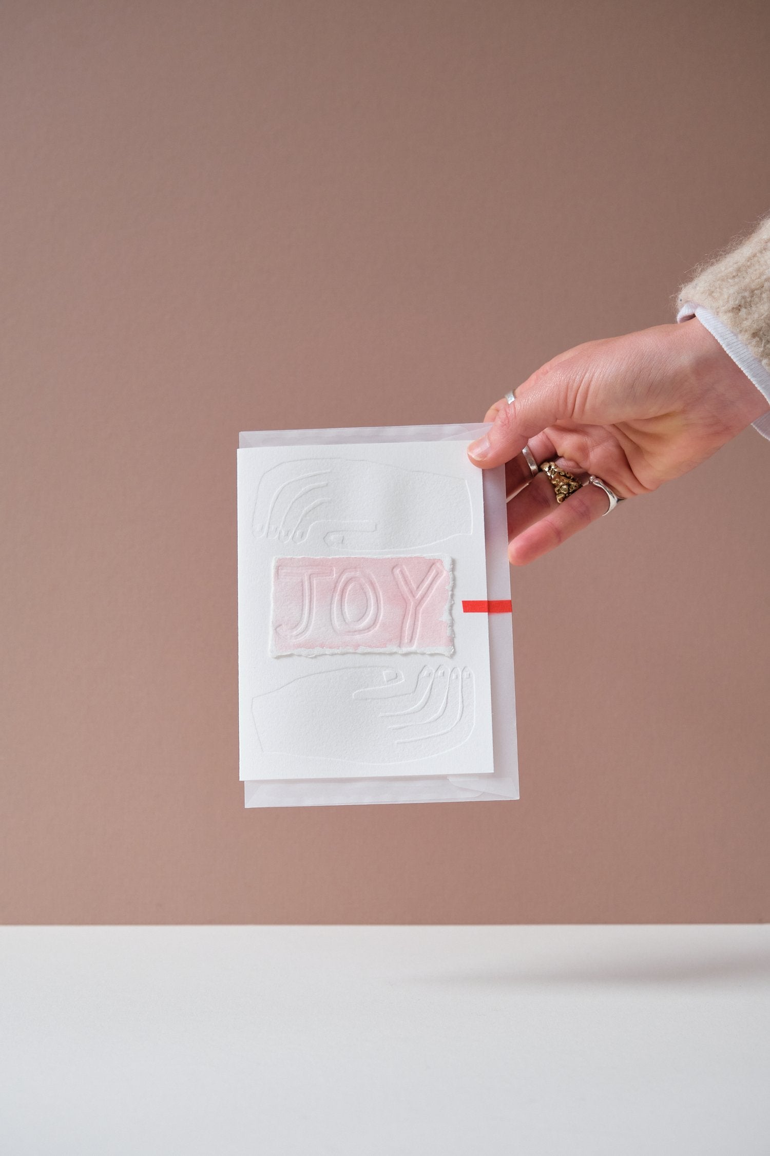 Embossed Joy Card