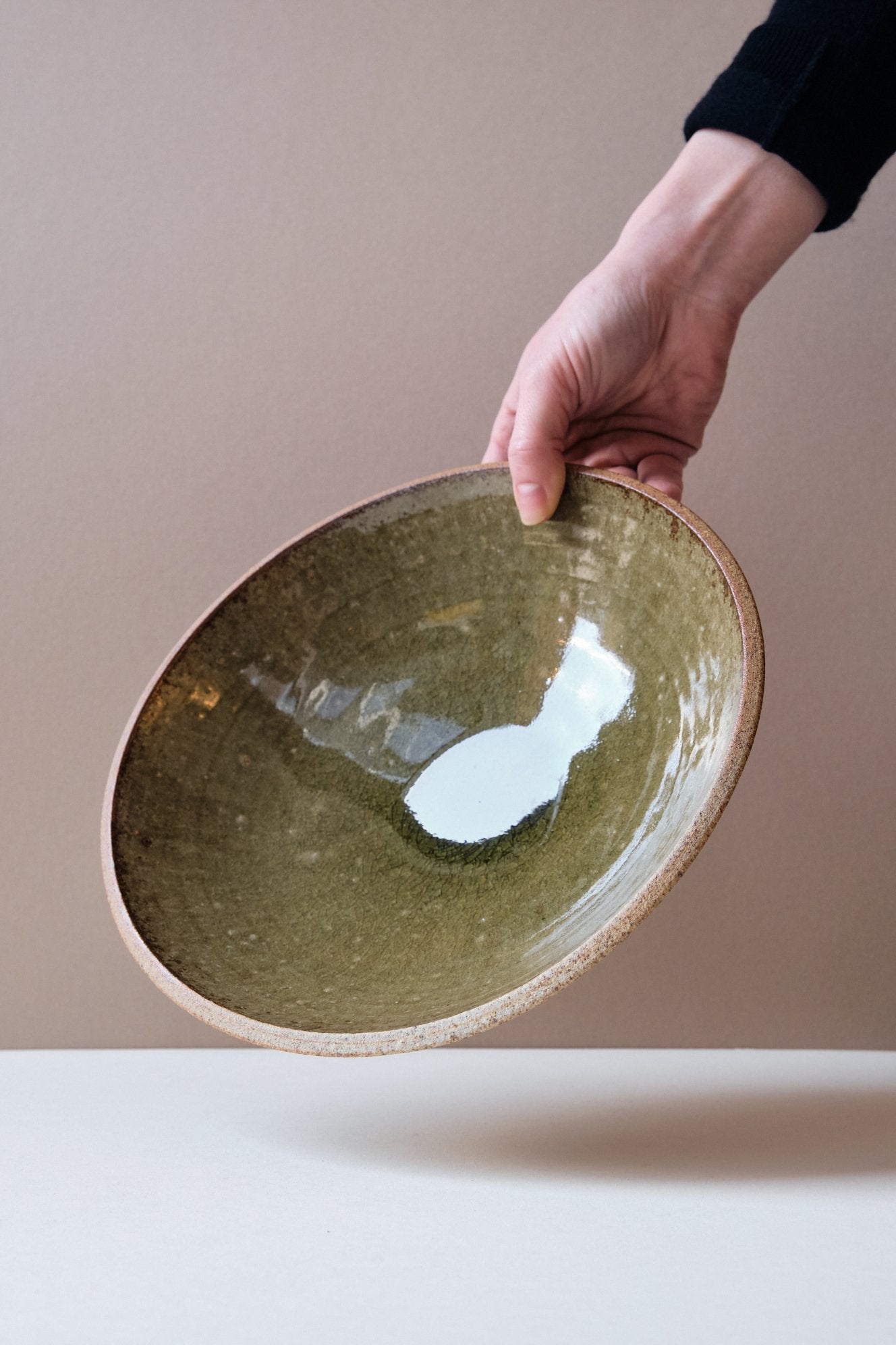 Olive Green Serving Dish