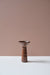 Tall Brown Funnel Candlestick