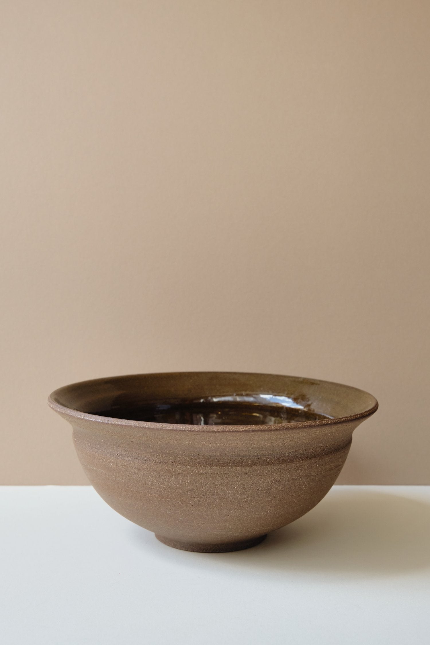 Large Brown Fruit Bowl