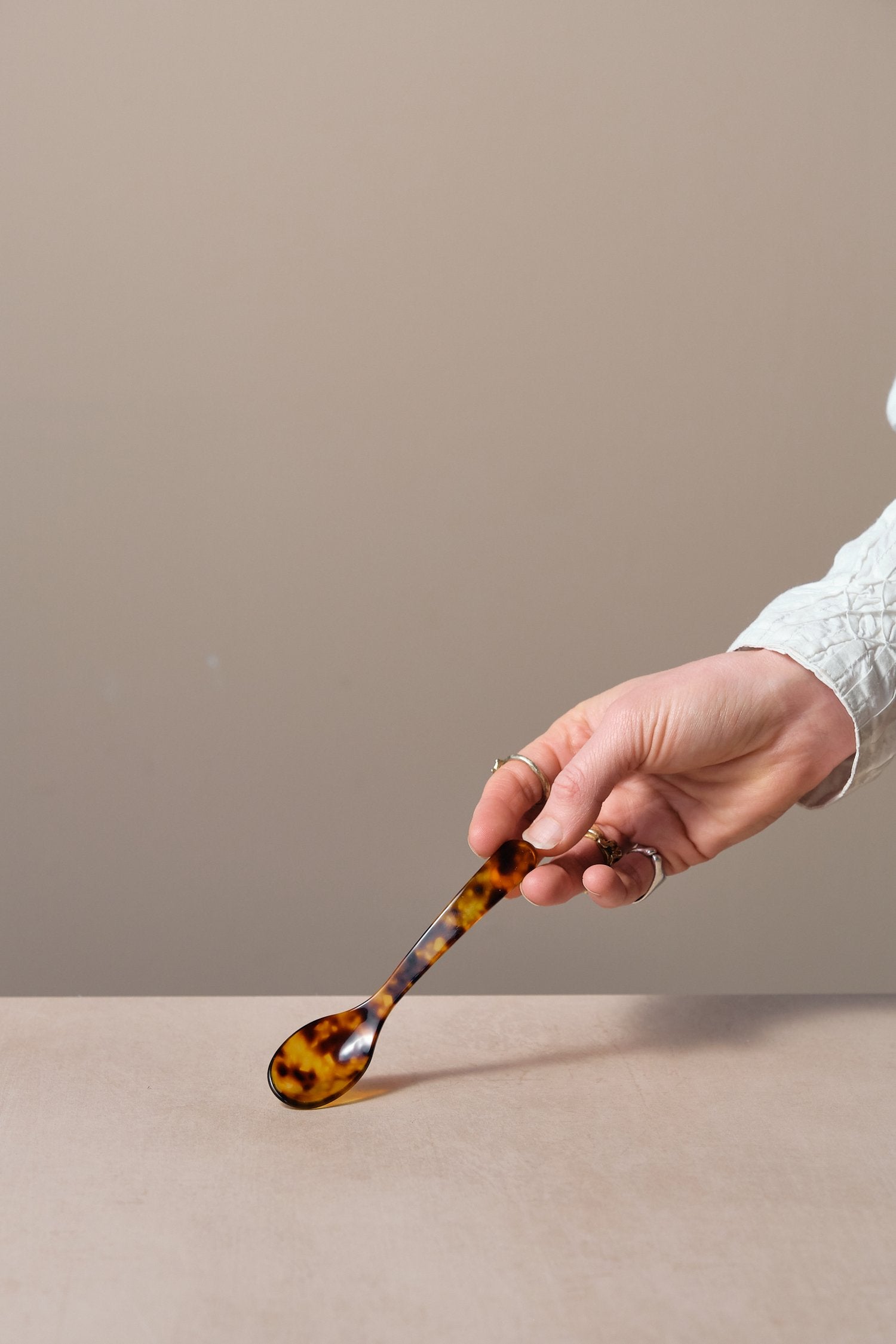 Tortoiseshell Egg Spoon