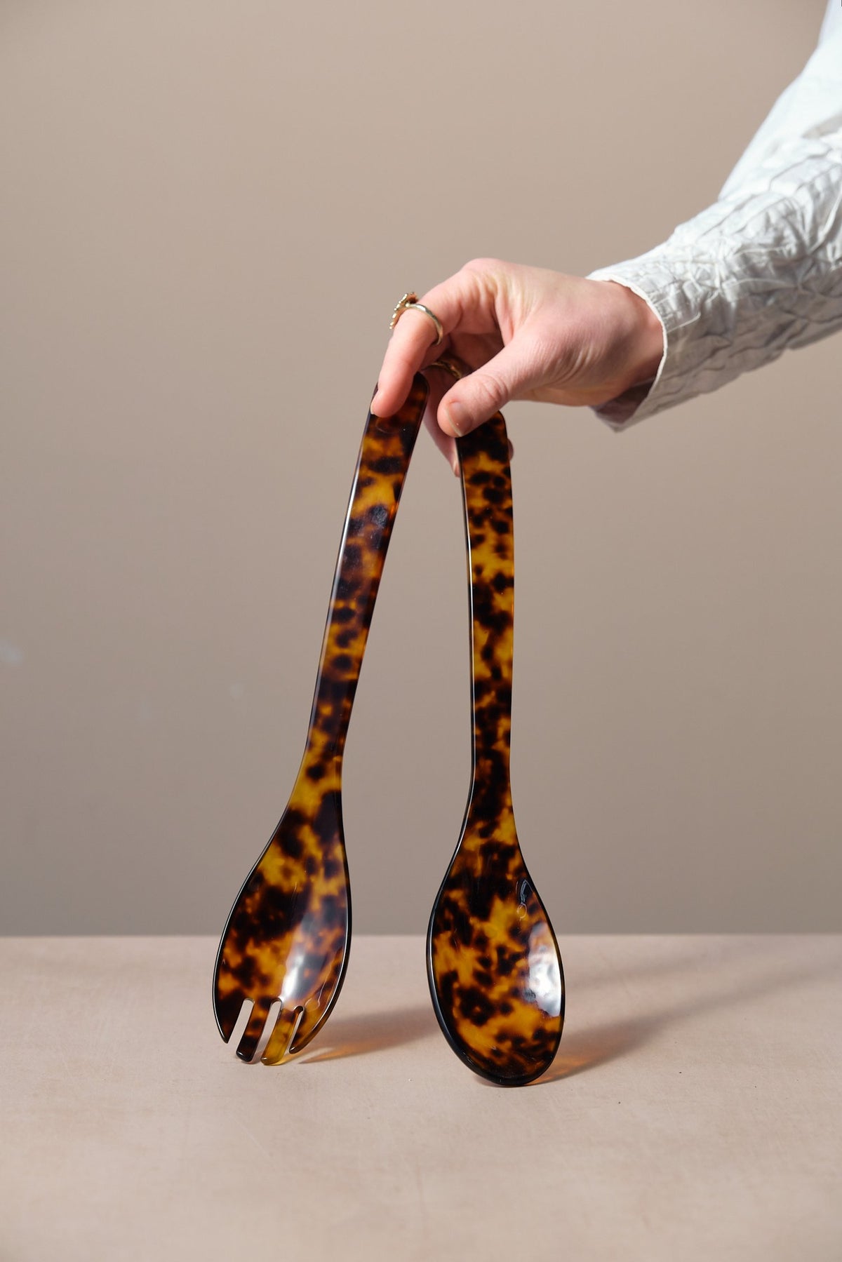 Tortoiseshell Salad Servers